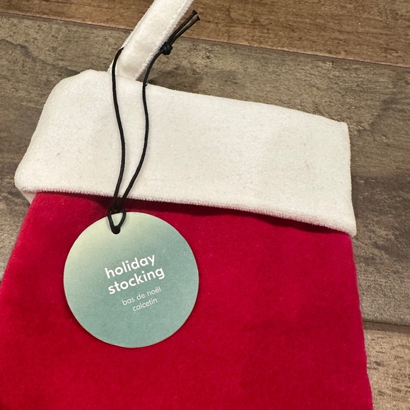 Small Velvet Stocking - Red - Picture 4 of 6